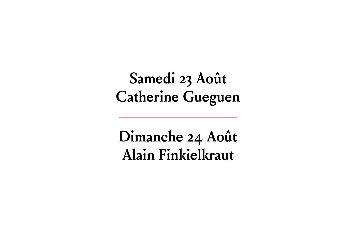 Rencontre avec Catherine Guegen et Alain Finkielkraut