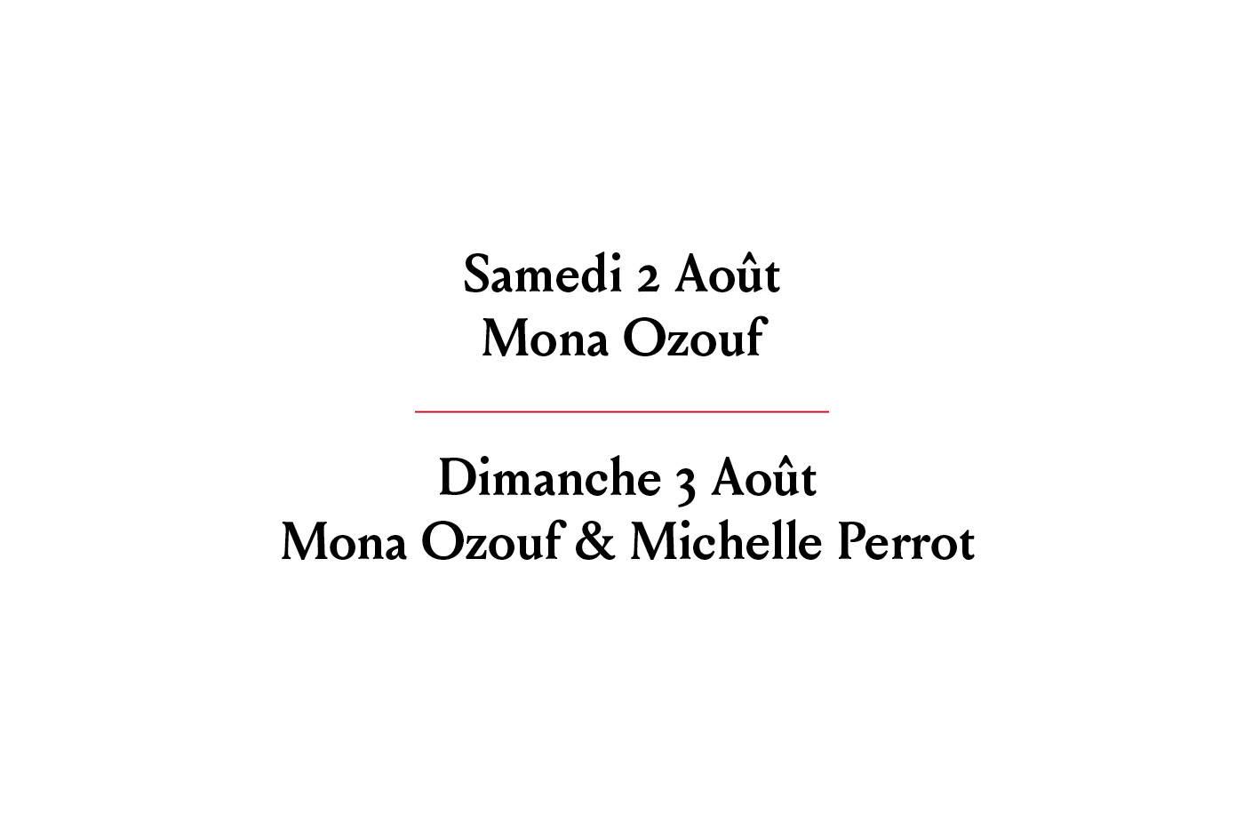 Rencontres avec Mona Ozouf et Michelle Perrot