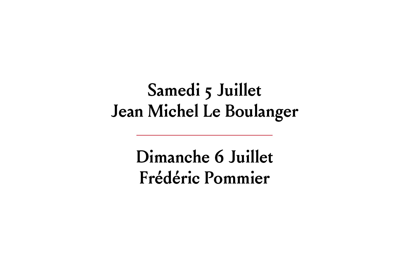 Rencontres avec Jean-Michel le Boulanger et Frédéric Pommier